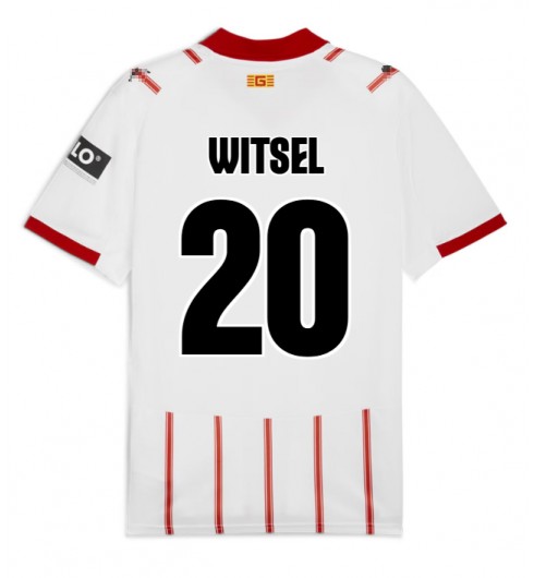 Moške Nogometnih dresov Girona Axel Witsel #20 Domači 2025-26 Kratki rokavi Moške Nogometnih dresov Girona Axel Witsel #20 Domači 2025-26 Kratki rokavi